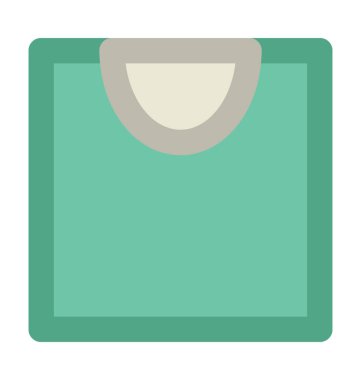 Kadın Kurta kalın vektör simgesi