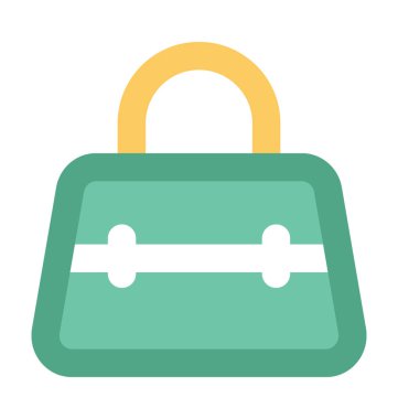 Çanta kalın vektör simgesi