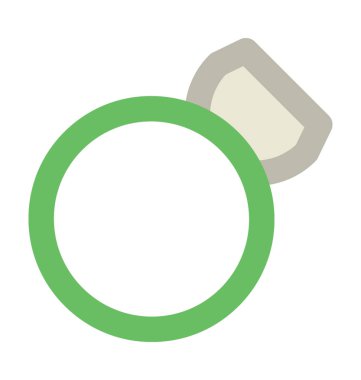 Alyans kalın vektör simgesi