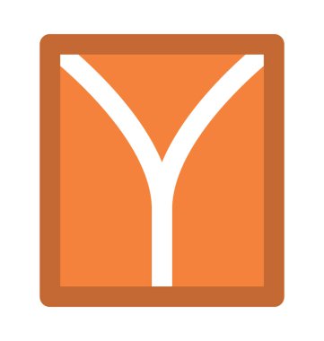 Elbise gömlek kalın vektör simgesi