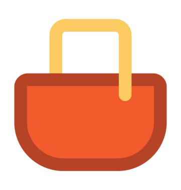 Çanta kalın vektör simgesi