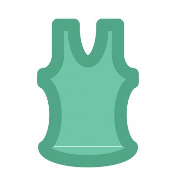 Yelek kalın vektör simgesi