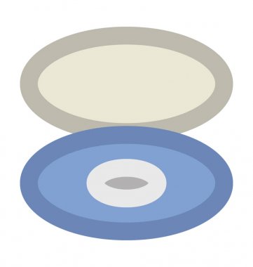 Makyaj seti kalın vektör simgesi