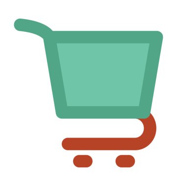 Alışveriş sepeti kalın vektör simgesi