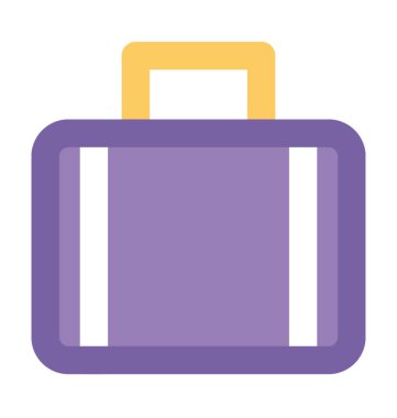 Bagaj kalın vektör simgesi