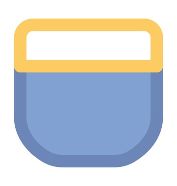 Etek kalın vektör simgesi