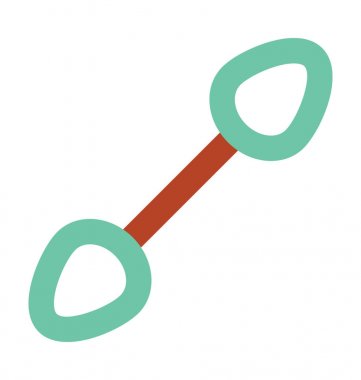 Pamuk tomurcukları kalın vektör simgesi