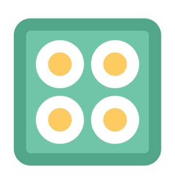 Makyaj seti kalın vektör simgesi