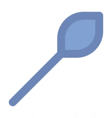 Pamuk tomurcukları kalın vektör simgesi