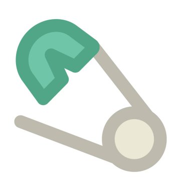 Çengelli iğne kalın vektör simgesi