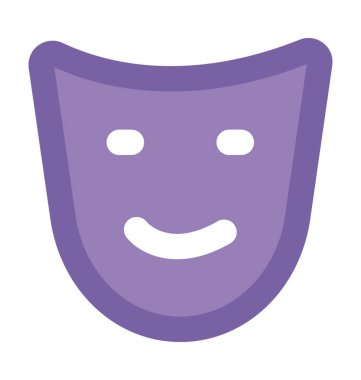 Maske kalın vektör simgesi