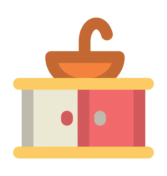 Векторная Икона Кухонная Раковина — стоковый вектор