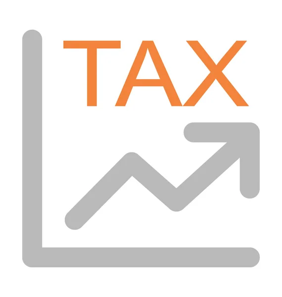 Daňový Poměr Tučné Vektorové Ikony — Stockový vektor