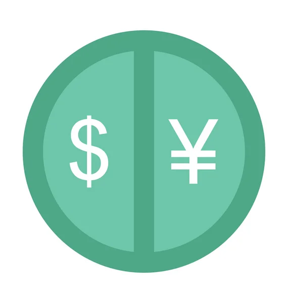 Valutaveksling Modig Vektor Icon – stockvektor