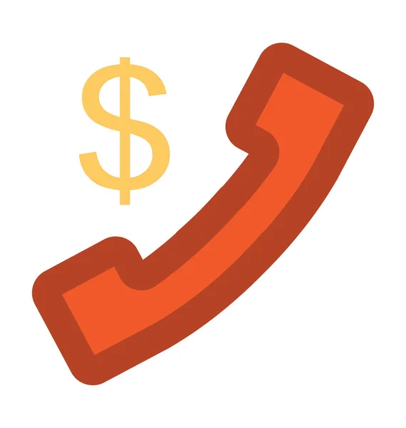 Εικονίδιο Τηλέφωνο Τραπεζικό Τολμηρή Διάνυσμα — Διανυσματικό Αρχείο
