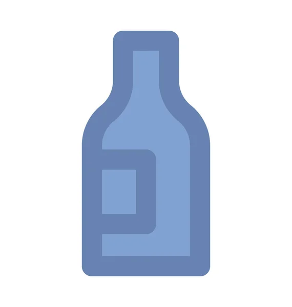 Vector Botella Negrita Icono — Vector de stock