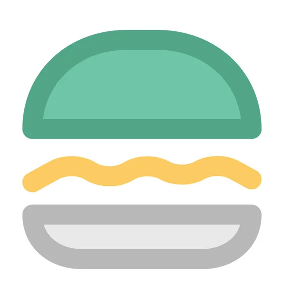 Burger Bold Vector Icon — Stock Vector