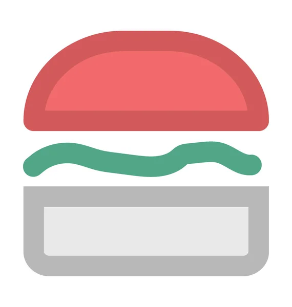 Burger Bold Vector Icon — Stock Vector