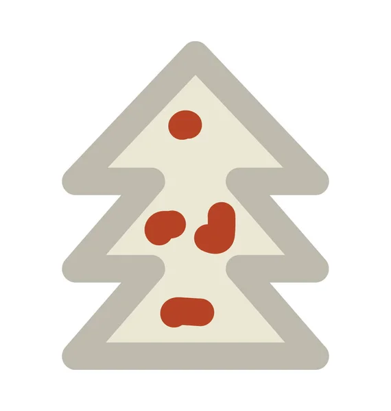 Christmas Tree Bold Vector Icon — Stock Vector