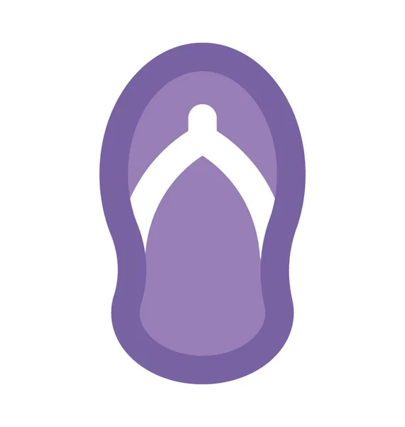 Flip Flops Bold Vector Icon — Stock Vector