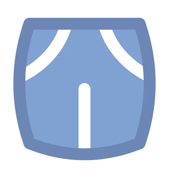 Shorts Fettes Vektor Symbol — Stockvektor