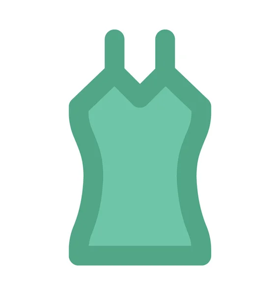 Mujer Top Vector Audaz Icono — Vector de stock