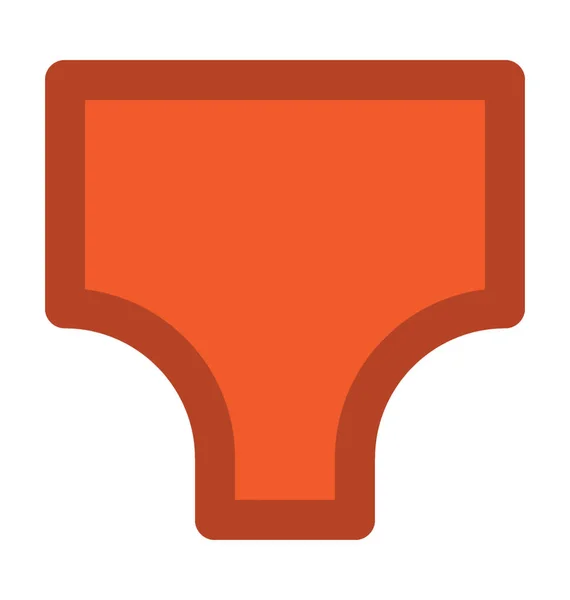 Underpants Bold Vector Icon — Stock Vector