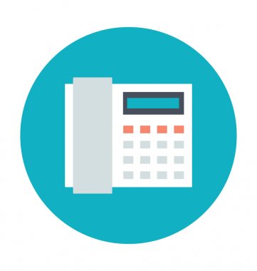 Telefon renkli vektör simgesi