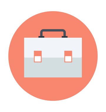 Evrak Çantası'nı renkli vektör simgesi 