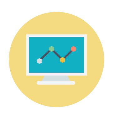 Grafik renkli vektör simgesi 