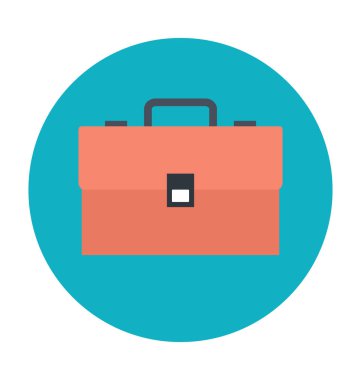 Evrak Çantası'nı renkli vektör simgesi 