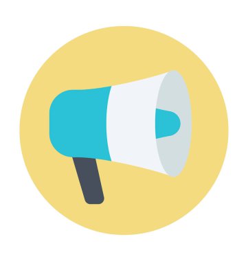 Hoparlör renkli vektör simgesi 