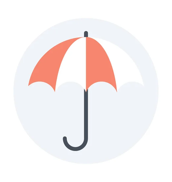 Umbrella Colored Vector Icon — Stock Vector