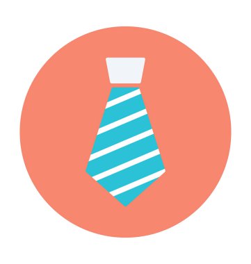 Kravat renkli vektör simgesi