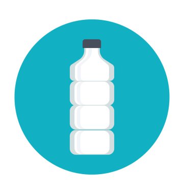 Süt şişesi renkli vektör simgesi