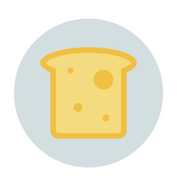 Tost renkli vektör simgesi