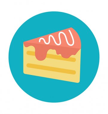 Tatlı renkli vektör simgesi