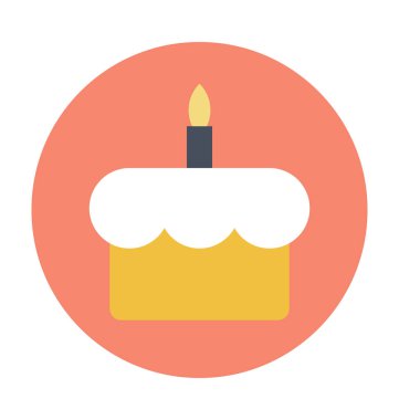 Pasta renkli vektör simgesi