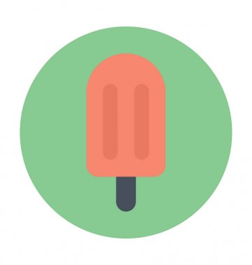 Buz Pop renkli vektör simgesi