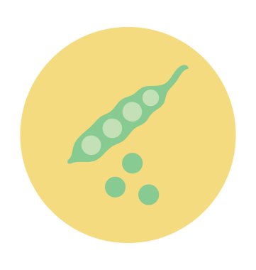 Bezelye renkli vektör simgesi