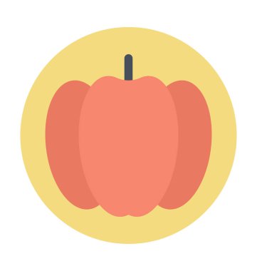 Dolmalık biber renkli vektör simgesi