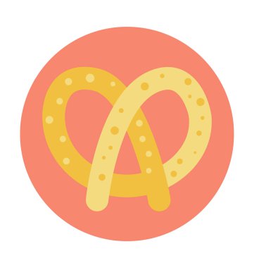 Tuzlu kraker renkli vektör simgesi