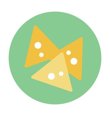 Totopos renkli vektör simgesi