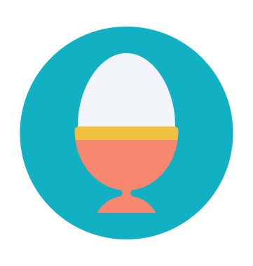 Yumurta Kupası renkli vektör simgesi