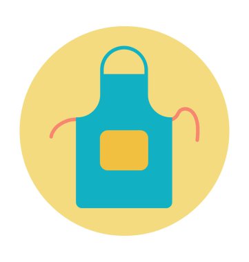 Önlük renkli vektör simgesi