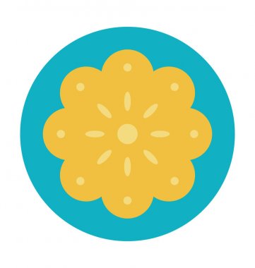 Tanımlama bilgisi renkli vektör simgesi