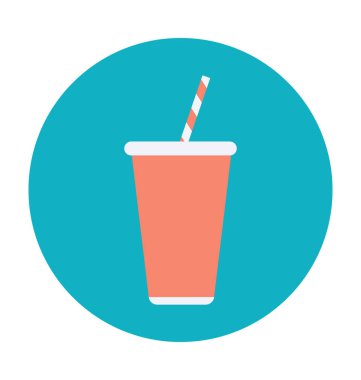 Suyu Kupası renkli vektör simgesi