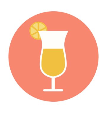 Kokteyl renkli vektör simgesi