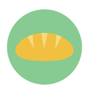 Baget renkli vektör simgesi