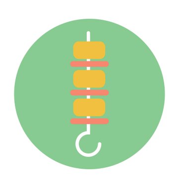 Vektör simge renkli şiş